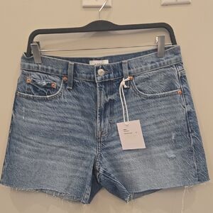 pistola Light Blue Denim High-Rise Jean Shorts